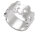 bastian inverun - 925 Silberring mattiert, Diamant 0,02ct - 23960
