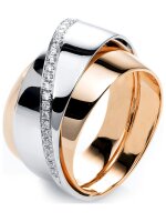 Luna Creation - Ring - Damen - Rotgold 18K - Diamant - 0.16 ct - 1G678RW855-1 - Weite 55