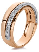 Luna Creation - Ring - Damen - Rotgold 18K - Diamant 0.21ct - 1B971RW8535-1 - Weite 53,5