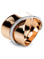 Luna Creation - Ring - Damen - Rotgold 18K - Diamant - 0.14 ct - 1G673RW854-1 - Weite 54