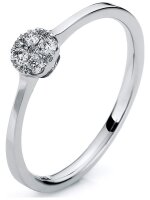 Luna Creation - Ring - Damen - Weißgold 14K - Diamant - 0.14 ct - 1A801W456-1-56