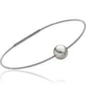 Luna-Pearls Perlenarmband Tahitiperle 9-10 mm Stahl 3001206