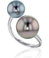 Luna-Pearls Perlenring Tahitiperle 9-10 und 11-12 mm 585 Weissgold