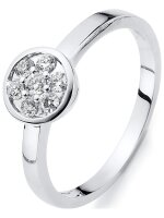 Luna Creation - Ring - Damen - Weißgold 14K - Diamant - 0.15 ct - 1C004W454-1 - Weite 54