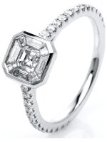 Luna Creation - Ring - Damen - Weißgold 18K - Diamant - 0.91 ct - 1J405W853-1 - Weite 53