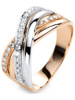 Luna Creation - Ring - Damen - Rotgold 18K - Diamant - 0.3 ct - 1G418RW854-1 - Weite 54