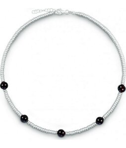QUINN - Halskette - Damen - Silber 925 - Edelstein - Granat - 27169363