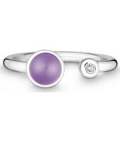 QUINN - Ring - Silber - Diamant - Amethyst - Wess. (H) - Weite 56 - 21191633