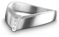 QUINN - Ring - Silber - Diamant - Wess. (H) - Weite 56 -...