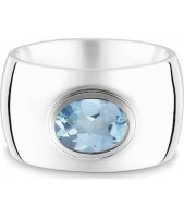 QUINN - Ring - Damen - Silber 925 - Edelstein - Blautopas...