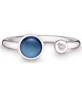 QUINN - Ring - Damen - Silber 925 - Edelstein - Blautopas...