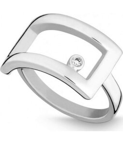 QUINN - Ring - Silber - Diamant - Wess. (H) - Weite 56 - 211116