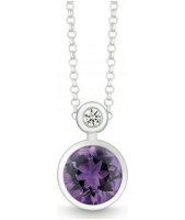 QUINN - Halskette - Silber - Diamant - Amethyst - Wess....