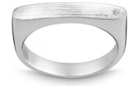 QUINN - Ring - Silber - Diamant - Wess. (H) - Weite 56 - 211046