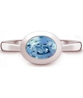 QUINN - Ring - Damen - Silber 925 - Edelstein - Blautopas...