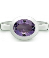 QUINN - Ring - Damen - Silber 925 - Edelstein - Amethyst - Weite 56 - 21402633