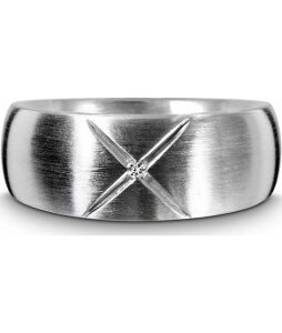 QUINN - Ring - Silber - Diamant - Wess. (H) - Weite 56 - 211156