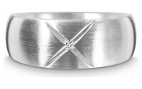 QUINN - Ring - Silber - Diamant - Wess. (H) - Weite 56 - 211156