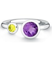 QUINN - Ring - Colors - Silber - Edelstein - Amethyst -...