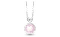 QUINN - Halskette - Silber - Diamant - Rosa Quarz - Wess. (H) - 27393930