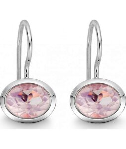 QUINN - Ohrhänger (Paar) - Silber - Edelstein - Rosa Quarz - 35811930