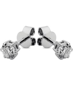 Diamantohrstecker Ohrstecker - 18K 750/- Weissgold - 0.5 ct.