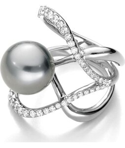 67 mm Brill.., Luna-Pearls € Weißgold Tahitiperle 750 Perlenring 12-12,5 3.920,48