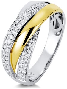 Luna Creation - Ring - Damen - Gelbgold 18K - Diamant 0.34ct - 1C000WG853-1 - Weite 53