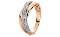 Luna Creation - Ring - Damen - Rotgold 18K - Diamant 0.22 ct - 1B989RW8545-3 - Weite 54.5