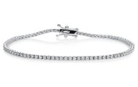 Diamantarmband  Armband - 18K 750/- Weissgold - 1.03 ct.