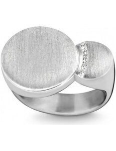 QUINN - Ring - Damen - Silber 925 - Wess. (H) / piqué - Weite 56 - 0210846
