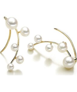 Luna-Pearls Perlenohrhänger Süßwasserperlen 5-5,5 mm 585 Gelbgold 1022083
