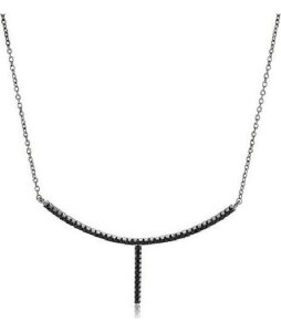 Sif Jakobs Halskette 925/- Sterlingsilber schwarz rhodiniert SJ-C0006-BK-BK