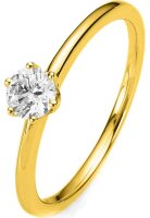 Diamantring Ring - 14K 585/- Gelbgold - 0.3 ct. -...