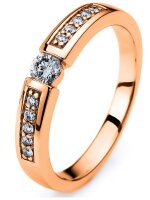 Luna Creation - Ring - Damen - Rotgold 14K - Diamant - 0.29 ct - 1A406R452-1 - Weite 52