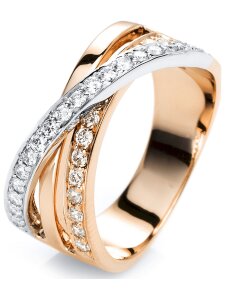Luna Creation - Ring - Damen - Rotgold 18K - Diamant - 0.49 ct - 1G419RW854-2 - Weite 54