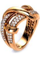 Diamantring Ring - 18K 750/- Rotgold - 0.69 ct. -...