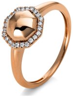 Luna Creation - Ring - Damen - Rotgold 14K - Diamant - 0.11 ct - 1Q818R454-1 - Weite 54
