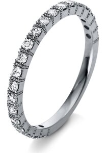 Diamantring Ring - 18K 750/- Weissgold - 0.41 ct. - 1R362W853 - Ringweite: 53