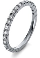 Diamantring Ring - 18K 750/- Weissgold - 0.41 ct. -...