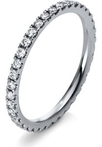 Diamantring Ring - 18K 750/- Weissgold - 0.49 ct. - 1R903W854 - Ringweite: 54