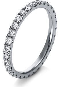 Diamantring Ring - 18K 750/- Weissgold - 0.91 ct. - 1R907W854 - Ringweite: 54