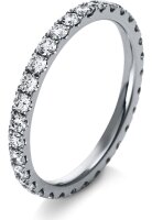 Diamantring Ring - 18K 750/- Weissgold - 0.91 ct. -...