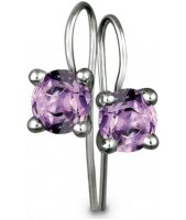 Quinn - Silberohrhänger mit Amethyst - 035846933
