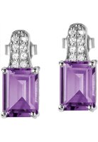 Jacques Lemans - Ohrstecker Sterlingsilber mit Amethyst -...