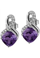 Jacques Lemans - Ohrstecker Sterlingsilber mit Amethyst -...