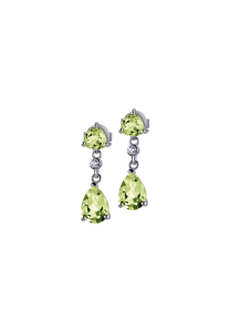 Jacques Lemans - Ohrstecker Sterlingsilber mit Peridot - SE-O108C