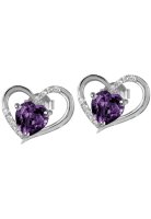 Jacques Lemans - Ohrstecker Sterlingsilber mit Amethyst -...