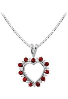 Jacques Lemans - Kette Sterlingsilber mit Granat - SE-C110B