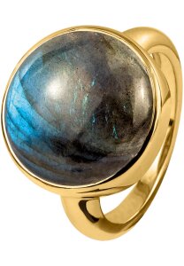 Jacques Lemans - Ring Sterlingsilber vergoldet mit Labradorit - SE-R122D